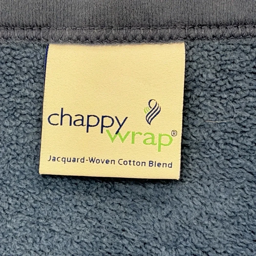 ChappyWrap Long Island NY Map Blanket Blue Cream Jacquard 70x58 Germany